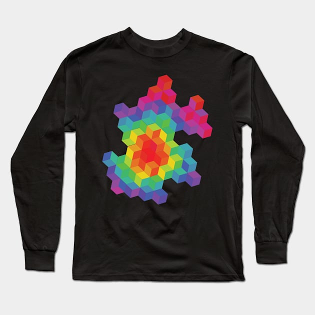 Spectrum Cubes Long Sleeve T-Shirt by Filofel